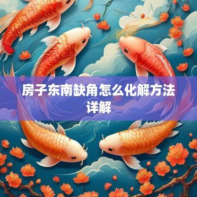 房子东南缺角怎么化解方法详解