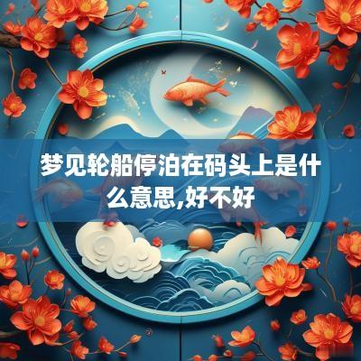 梦见轮船停泊在码头上是什么意思,好不好
