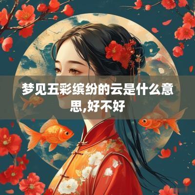梦见五彩缤纷的云是什么意思,好不好