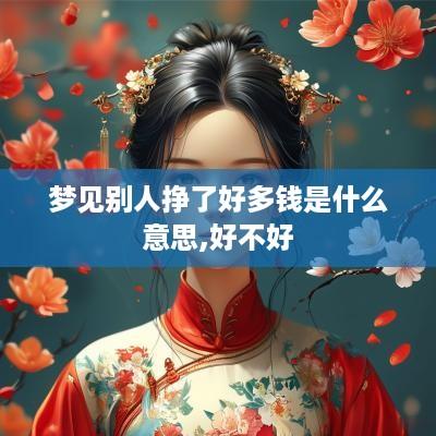 梦见别人挣了好多钱是什么意思,好不好