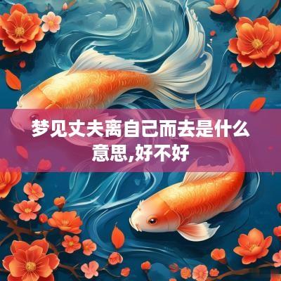 梦见丈夫离自己而去是什么意思,好不好