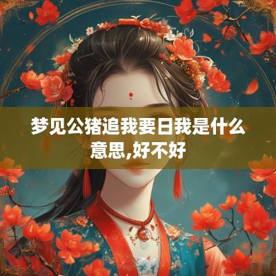 梦见公猪追我要日我是什么意思,好不好