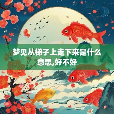 梦见从梯子上走下来是什么意思,好不好
