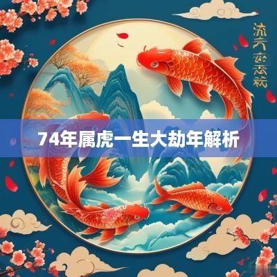 74年属虎一生大劫年解析
