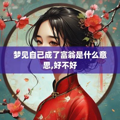 梦见自己成了富翁是什么意思,好不好