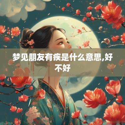 梦见朋友有疾是什么意思,好不好