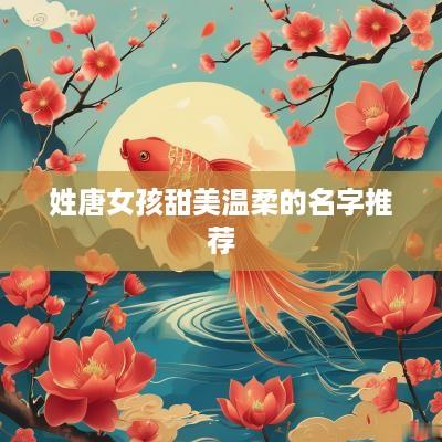 姓唐女孩甜美温柔的名字推荐
