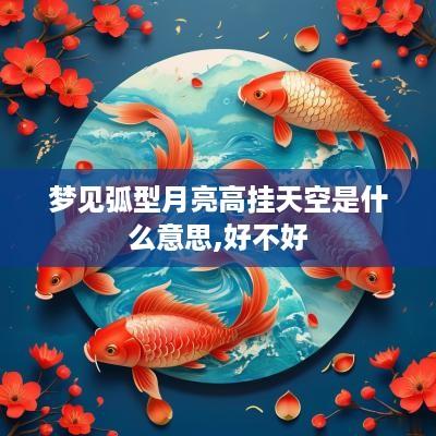 梦见弧型月亮高挂天空是什么意思,好不好