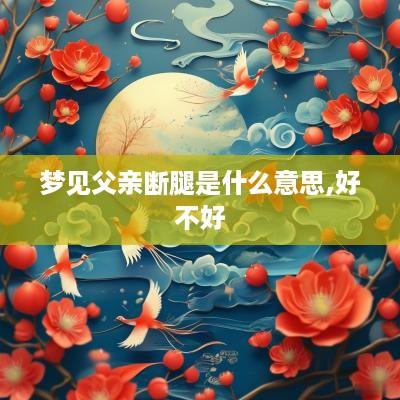 梦见父亲断腿是什么意思,好不好