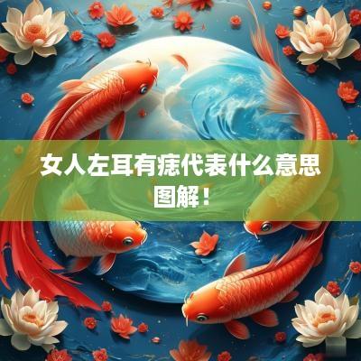 女人左耳有痣代表什么意思图解！