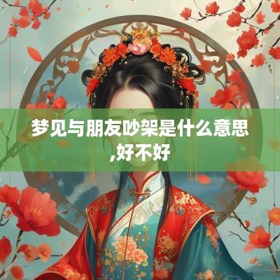 梦见与朋友吵架是什么意思,好不好