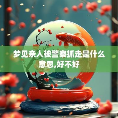 梦见亲人被警察抓走是什么意思,好不好