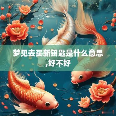 梦见去买新钥匙是什么意思,好不好