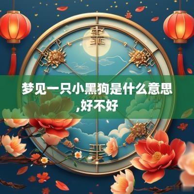梦见一只小黑狗是什么意思,好不好