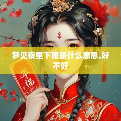 梦见夜里下雨是什么意思,好不好