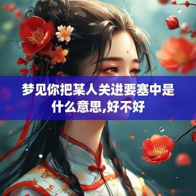 梦见你把某人关进要塞中是什么意思,好不好