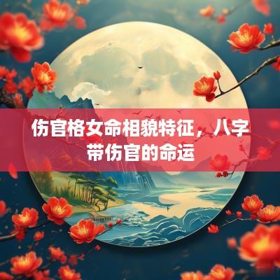 伤官格女命相貌特征，八字带伤官的命运