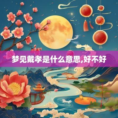 梦见戴孝是什么意思,好不好