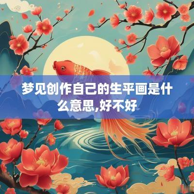 梦见创作自己的生平画是什么意思,好不好