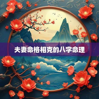 夫妻命格相克的八字命理