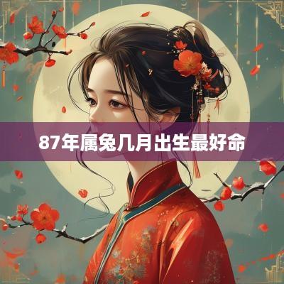87年属兔几月出生最好命