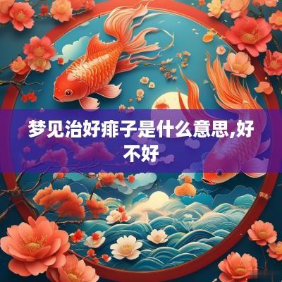 梦见治好痱子是什么意思,好不好