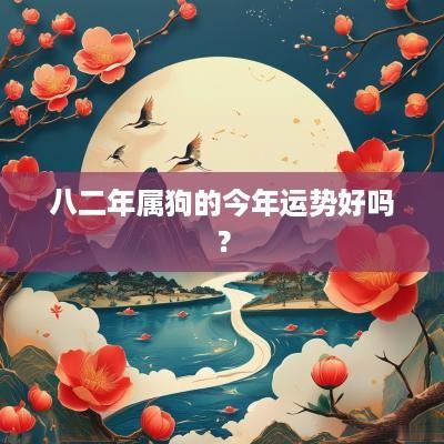 八二年属狗的今年运势好吗？