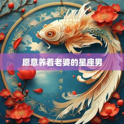 愿意养着老婆的星座男