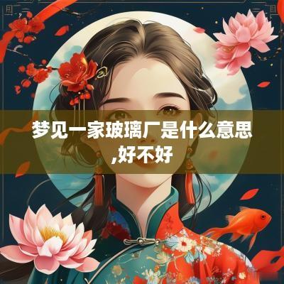梦见一家玻璃厂是什么意思,好不好