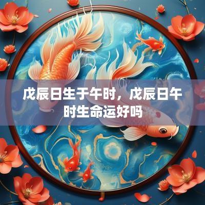 戊辰日生于午时，戊辰日午时生命运好吗