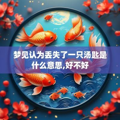 梦见认为丢失了一只汤匙是什么意思,好不好