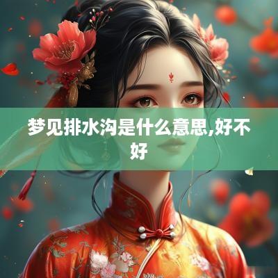 梦见排水沟是什么意思,好不好