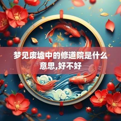 梦见废墟中的修道院是什么意思,好不好