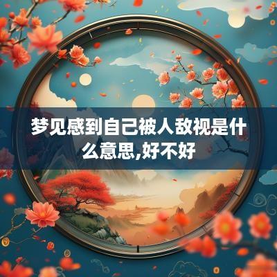 梦见感到自己被人敌视是什么意思,好不好