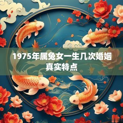 1975年属兔女一生几次婚姻真实特点