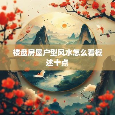 楼盘房屋户型风水怎么看概述十点