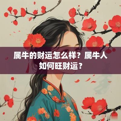 属牛的财运怎么样？属牛人如何旺财运？