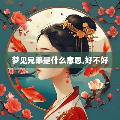 梦见兄弟是什么意思,好不好