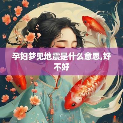 孕妇梦见地震是什么意思,好不好