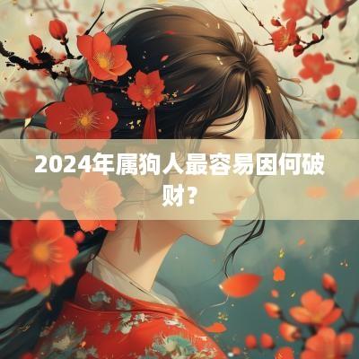2025年属狗人最容易因何破财？