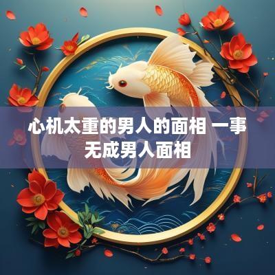 心机太重的男人的面相 一事无成男人面相