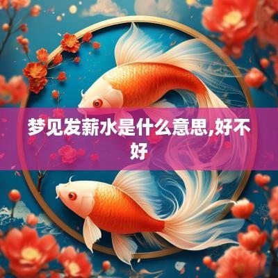 梦见发薪水是什么意思,好不好