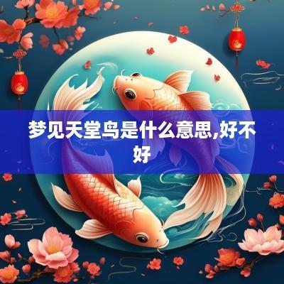 梦见天堂鸟是什么意思,好不好
