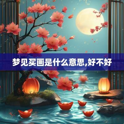 梦见买画是什么意思,好不好