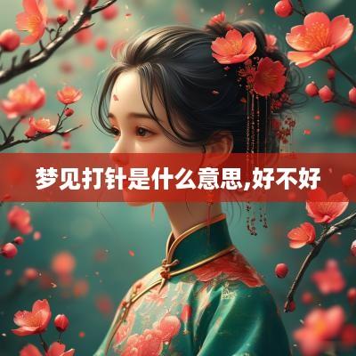 梦见打针是什么意思,好不好
