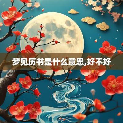 梦见历书是什么意思,好不好