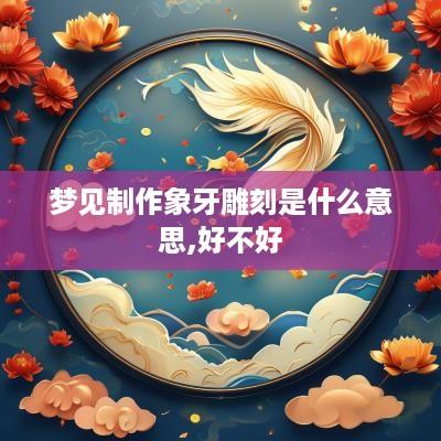 梦见制作象牙雕刻是什么意思,好不好