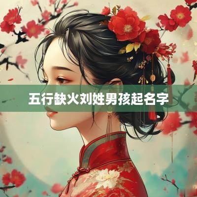 五行缺火刘姓男孩起名字