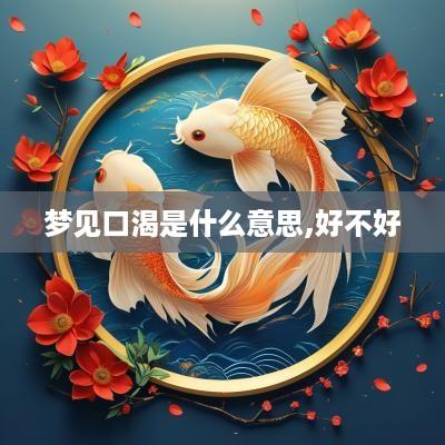 梦见口渴是什么意思,好不好