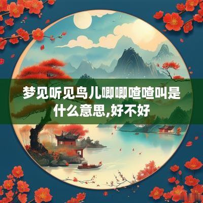 梦见听见鸟儿唧唧喳喳叫是什么意思,好不好